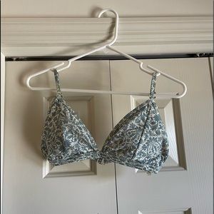 Antonio Melani Blue and White Bikini Top